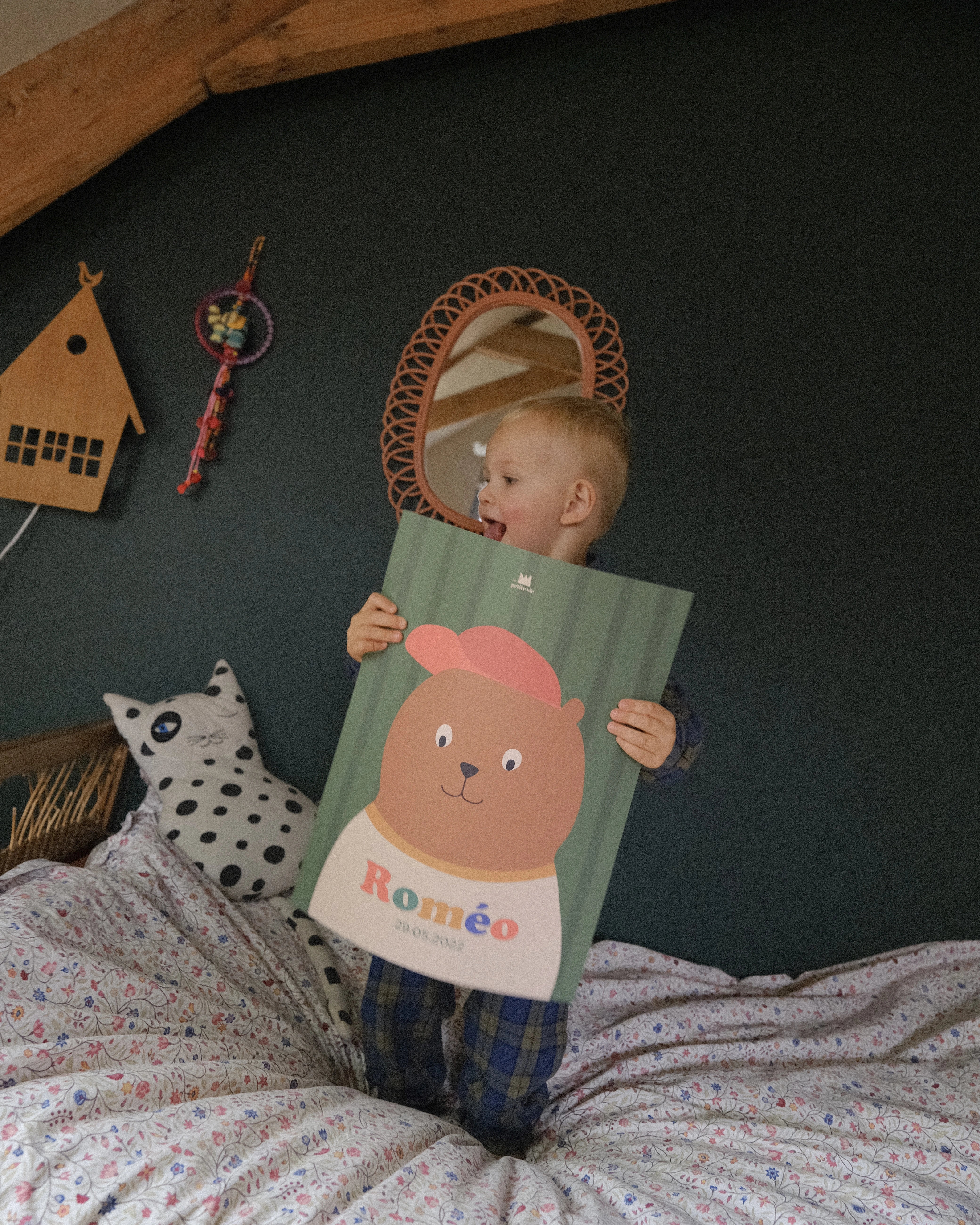 Affiche personnalisée illustration ours