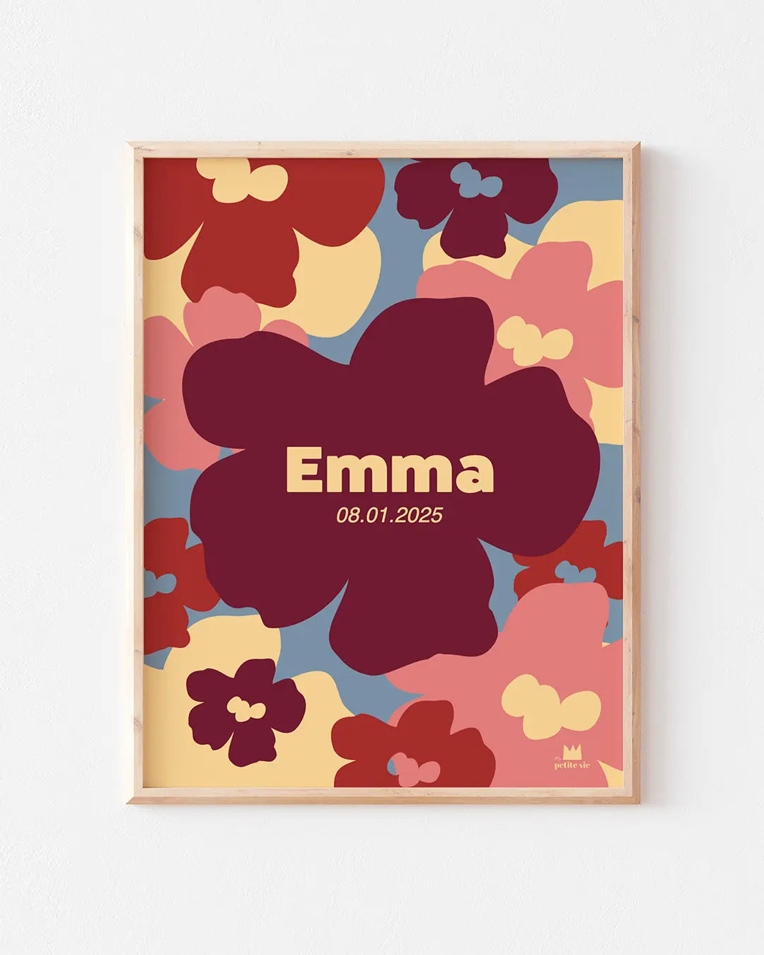 Affiche prénom pour décorer avec couleur et poésie la chambre de bébé