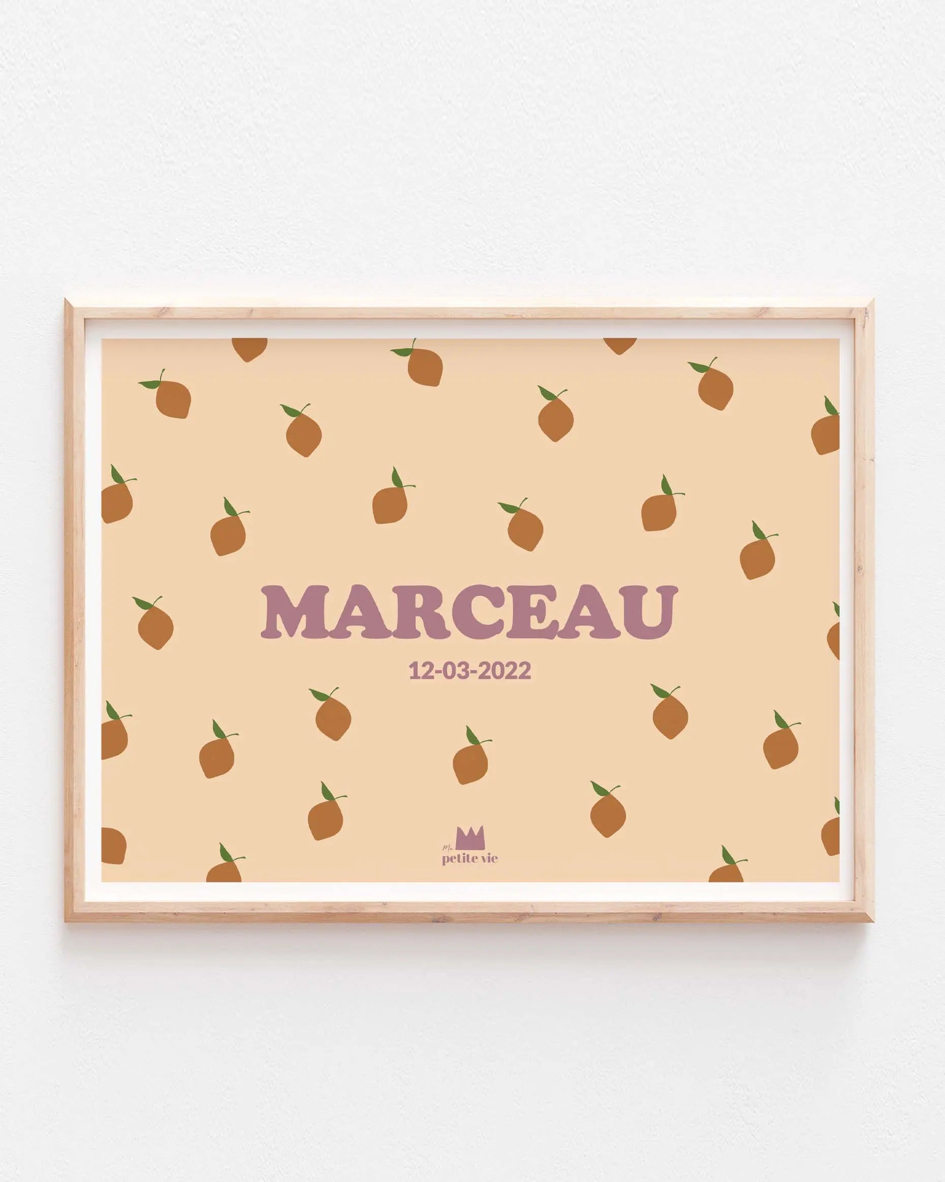 Affiche prénom citrons : une affiche prénom pour décorer de manière colorée sa chambre d'enfant