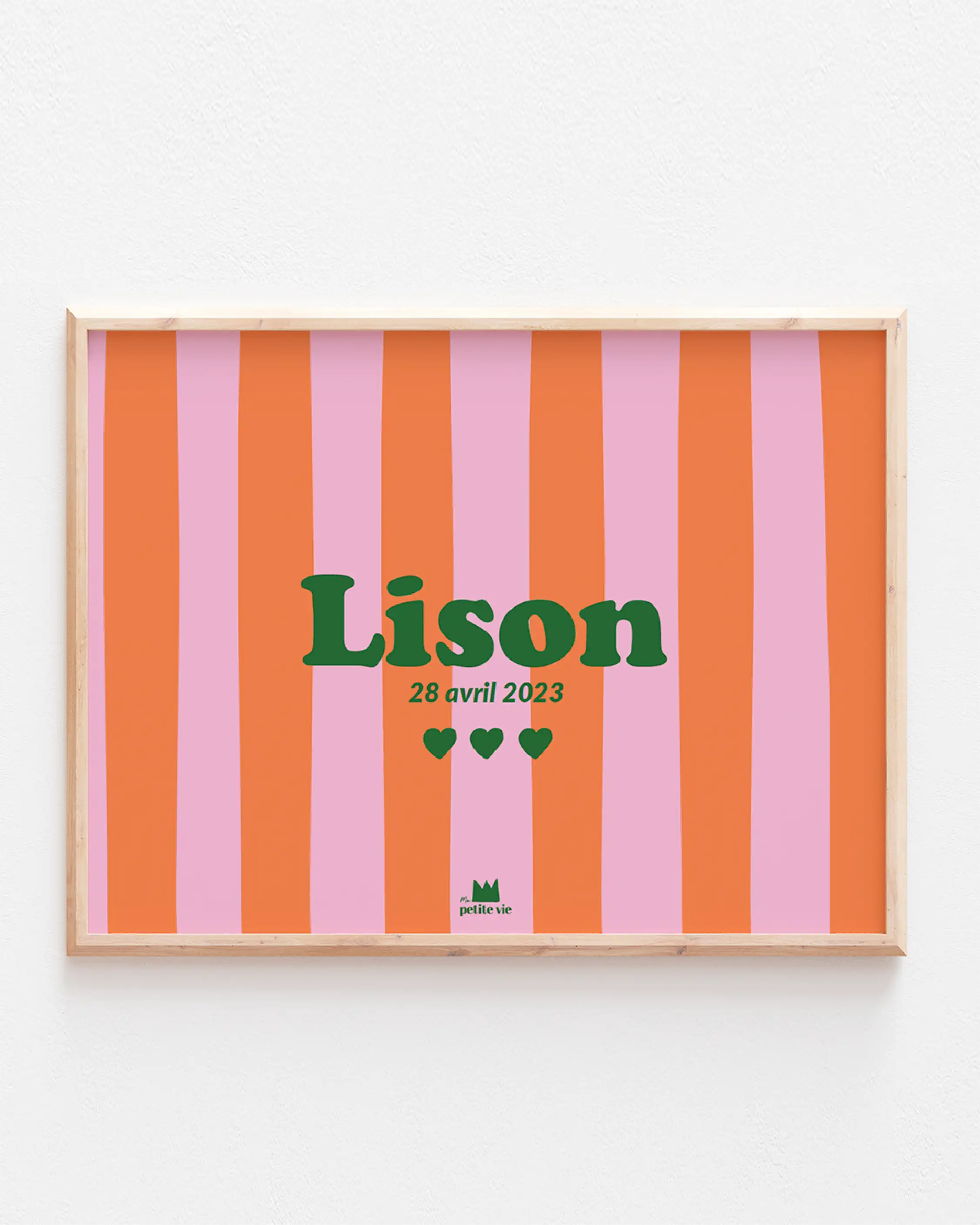 affiches rayures à personnaliser pour les enfants