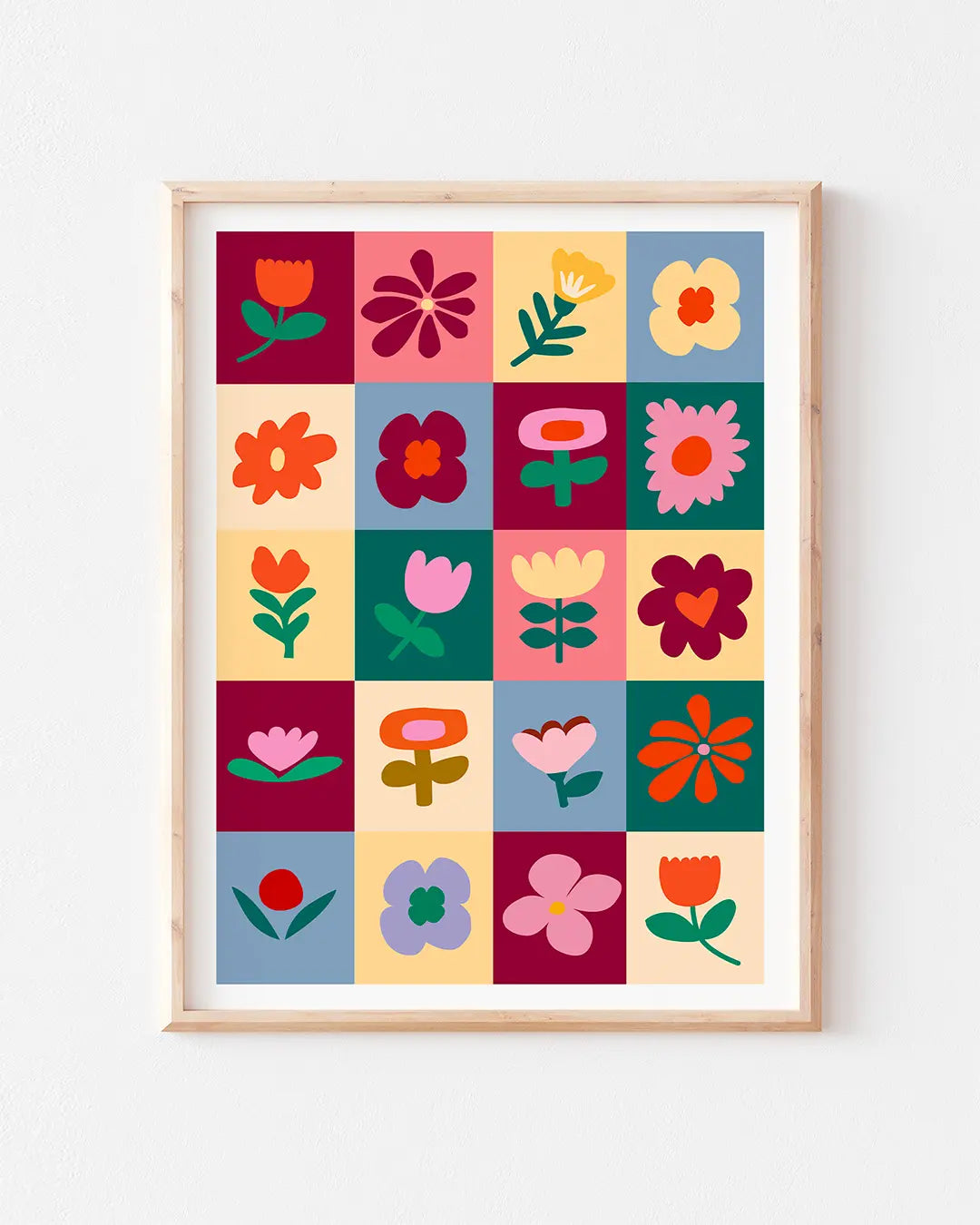 Un assemblage de motifs floraux et colorés pour décorer les intérieurs.