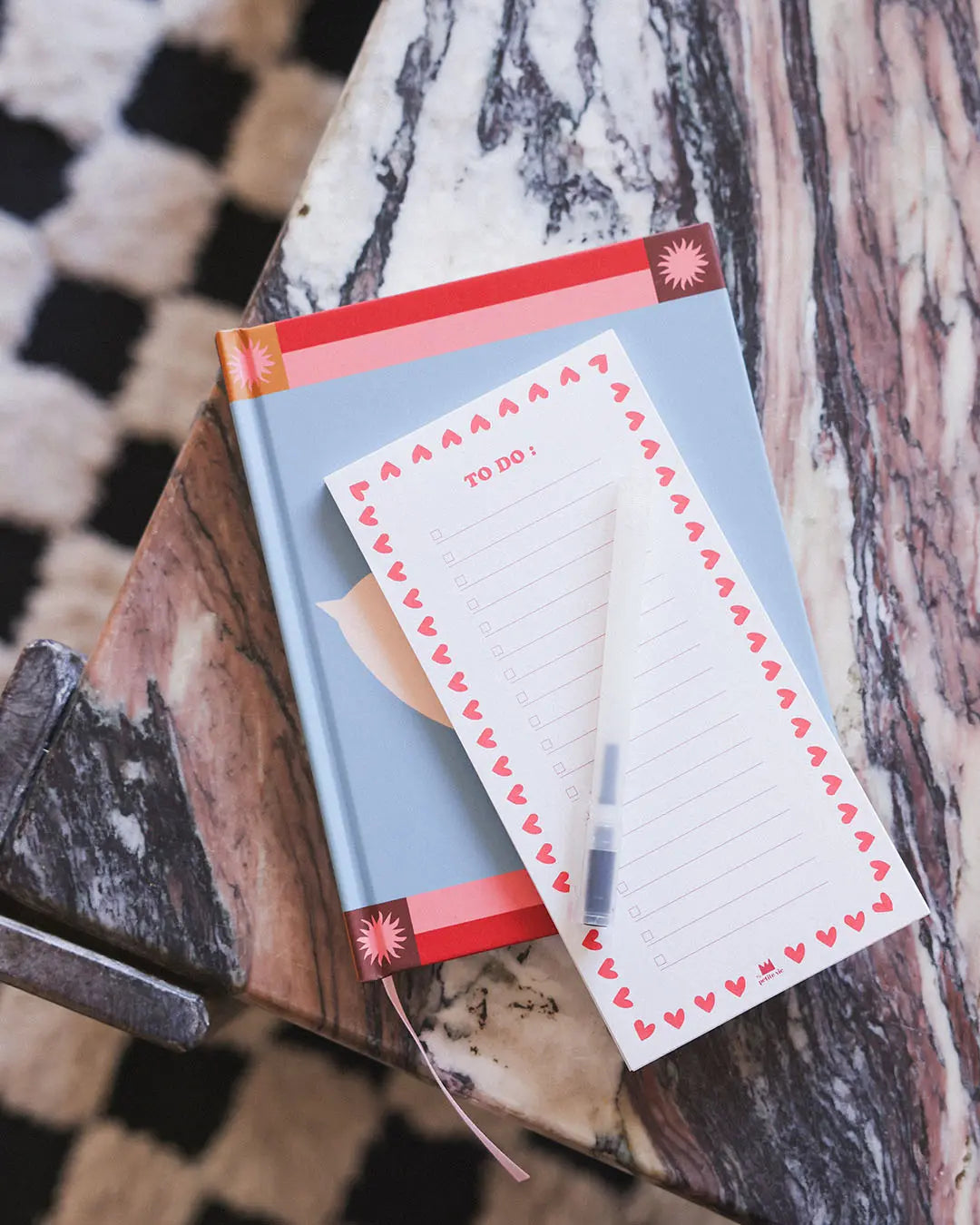 Bloc notes coeurs pour noter sa to do et ses idées