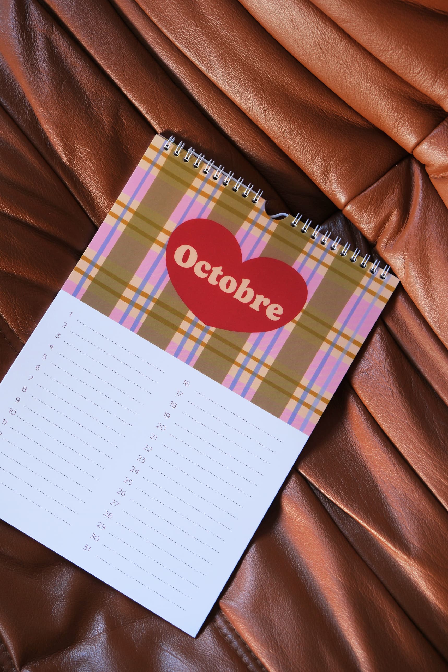 Calendrier perpetuel anniversaires– mois d'octobre avec illustrations colorées et ludiques pour organiser les fêtes et anniversaires