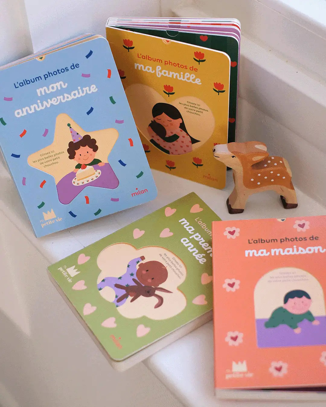 des minis albums trop mignons pour raconter la vie de bébé.