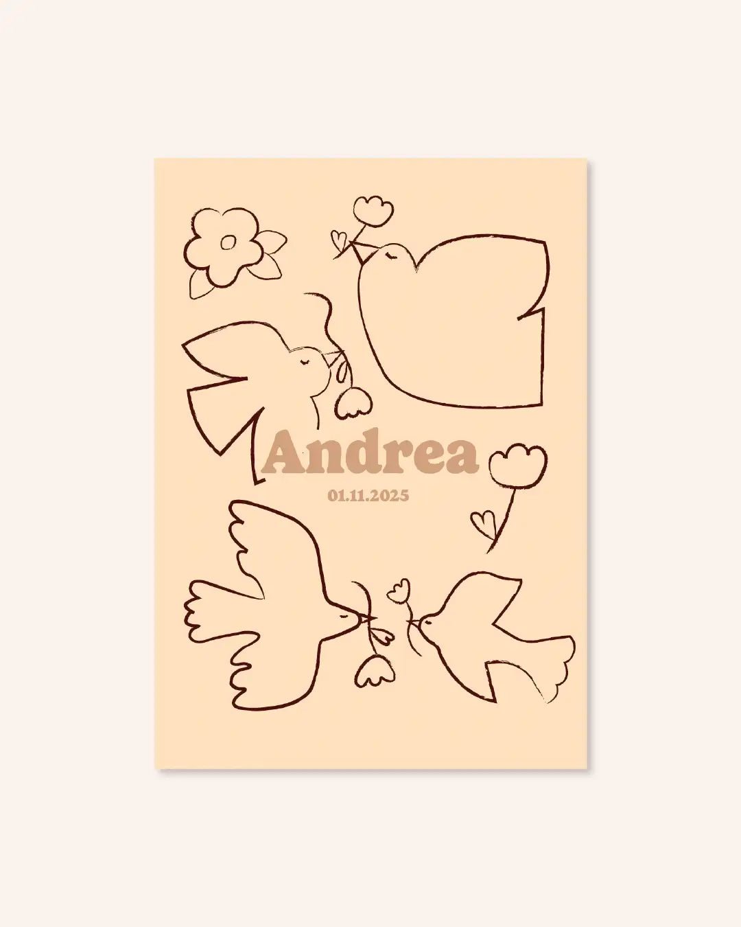 Annoncer la naissance de bébé avec un faire-part de naissance poétique et coloré.