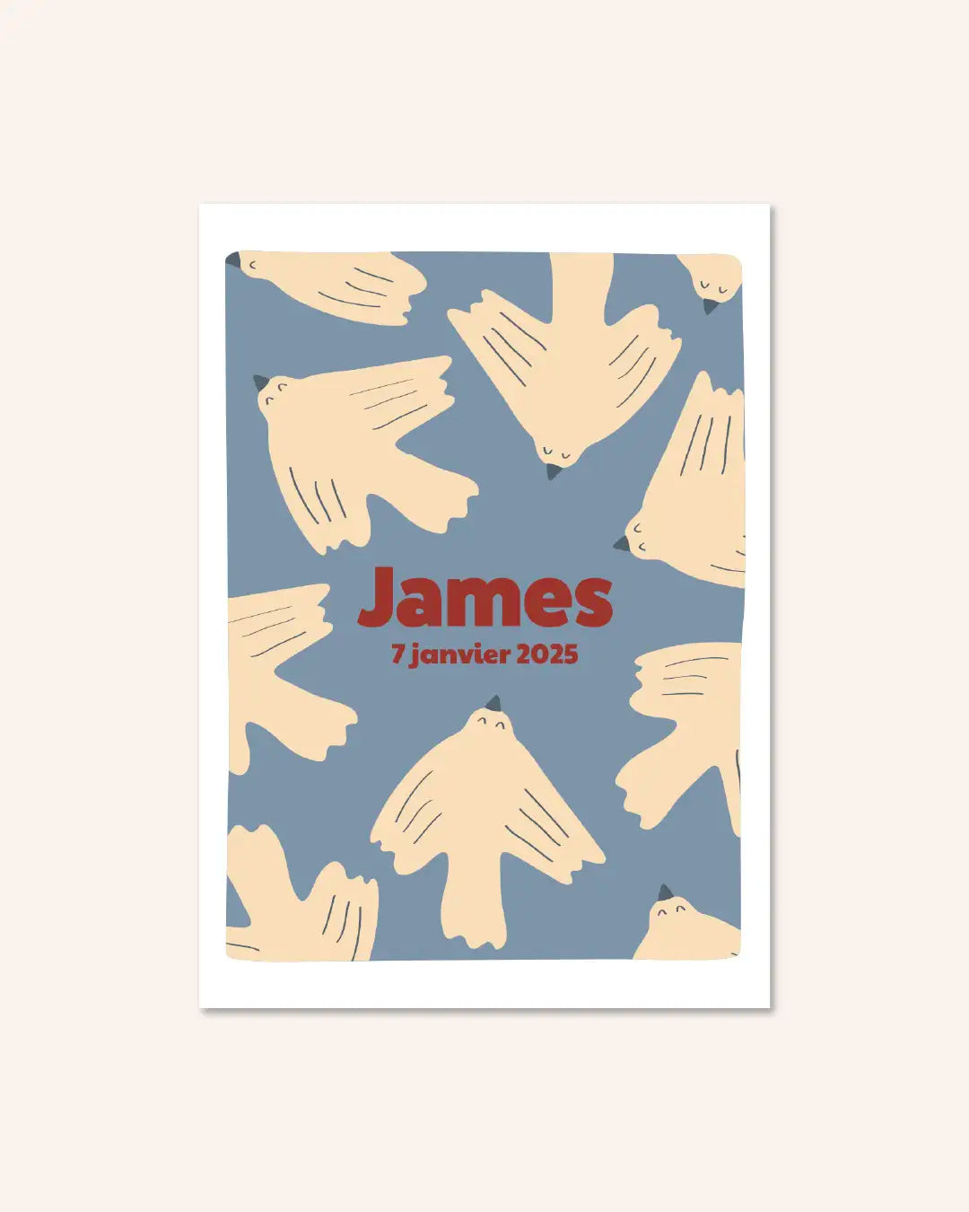 Faire-part de naissance pour bébé poétique et coloré Ma Petite Vie