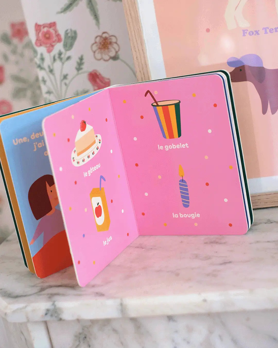 Livre tout-carton pour bébé sur la célébration de l’anniversaire.