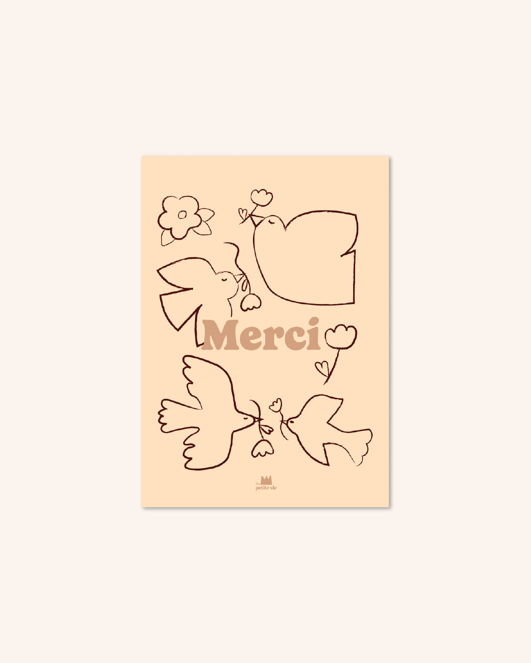 Carte Merci Oiseaux