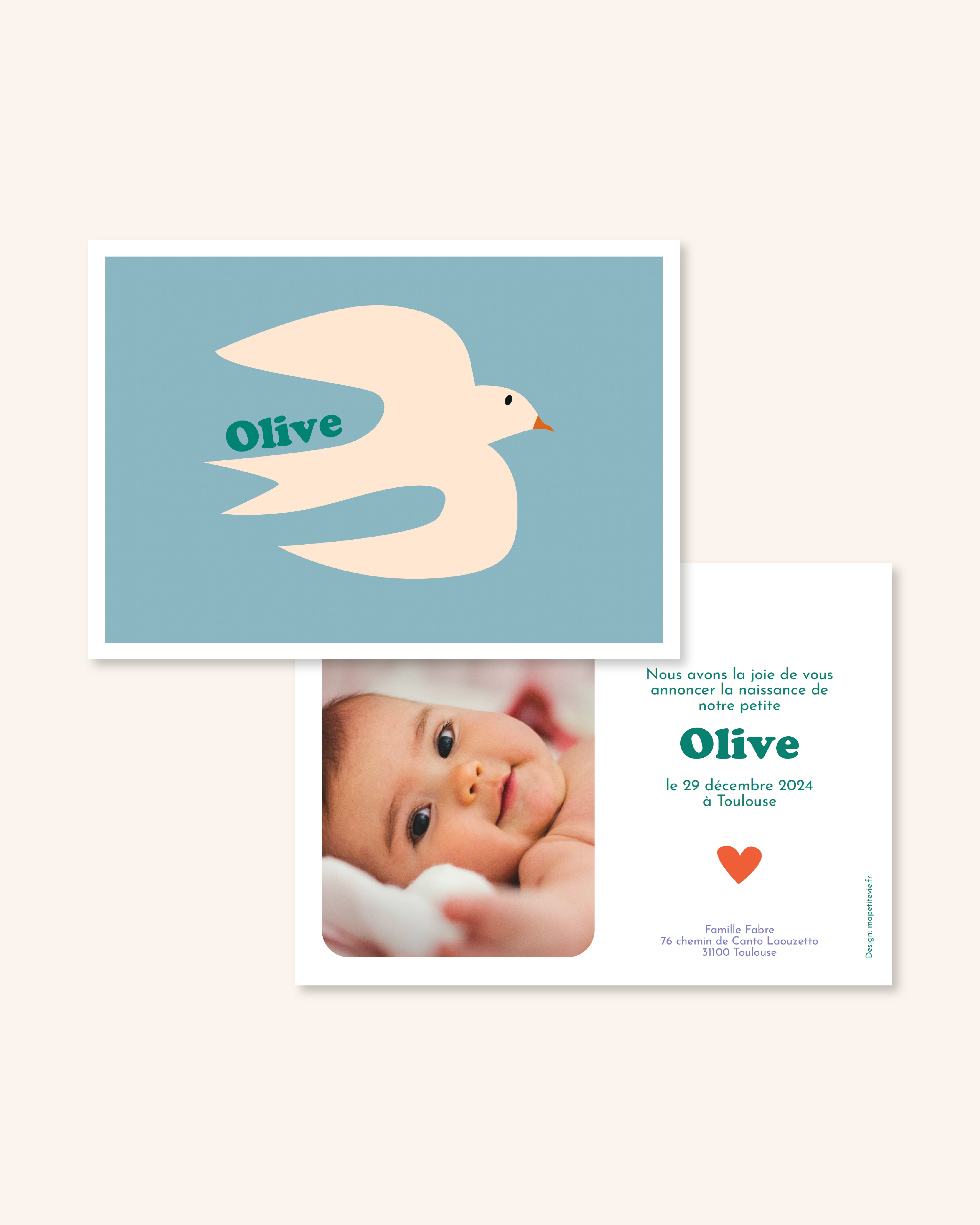 Découvrez notre modèle “Lovely Bird” et son bel oiseau poétique ! Le motif et les couleurs pep’s de ce modèle sauront faire pétiller les yeux de tous !