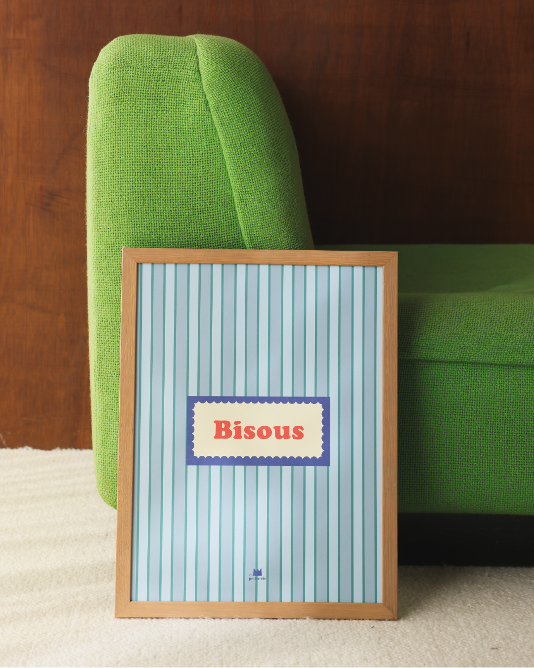 Affiche – Bisous rayures
