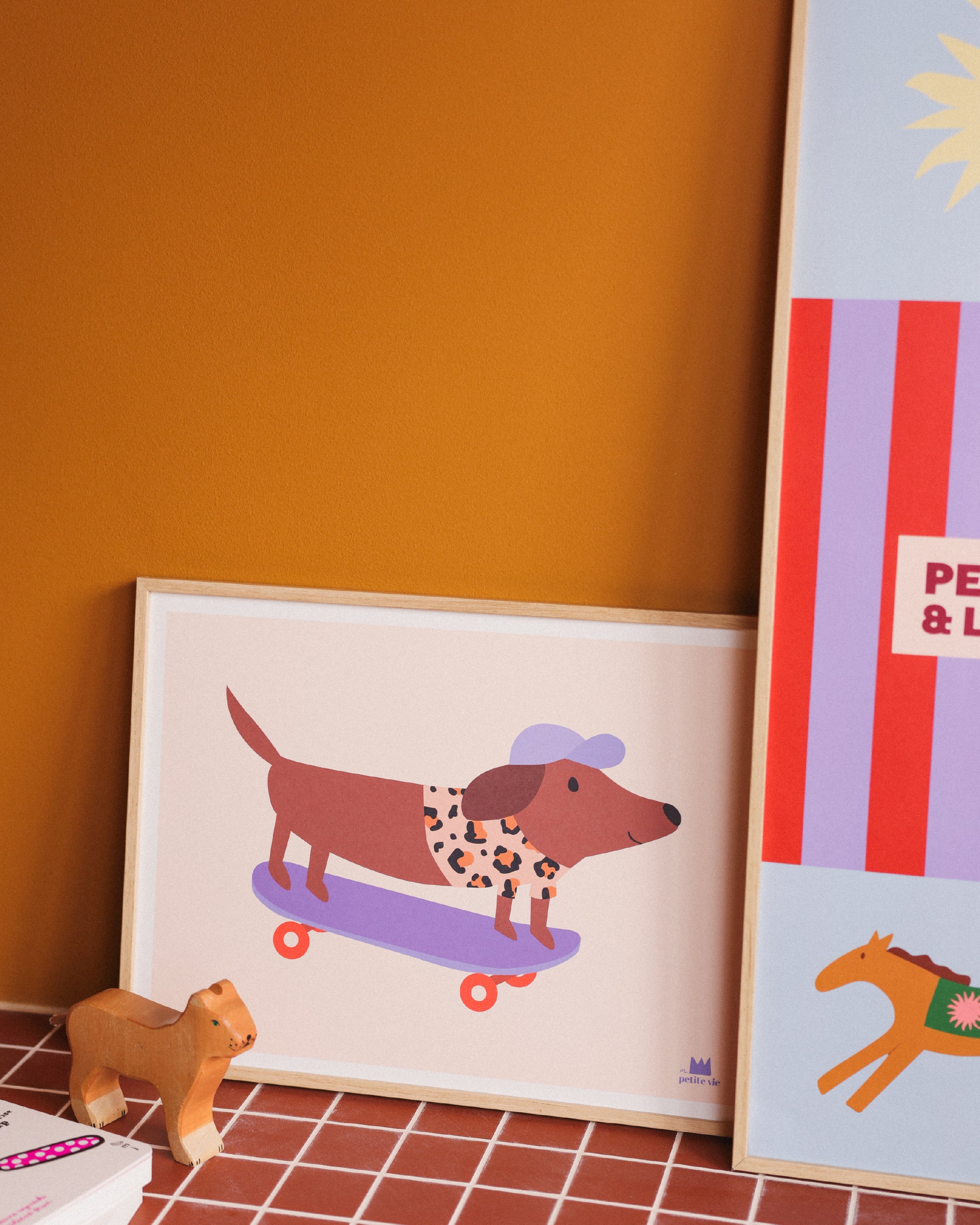 Affiche – Chien skateur