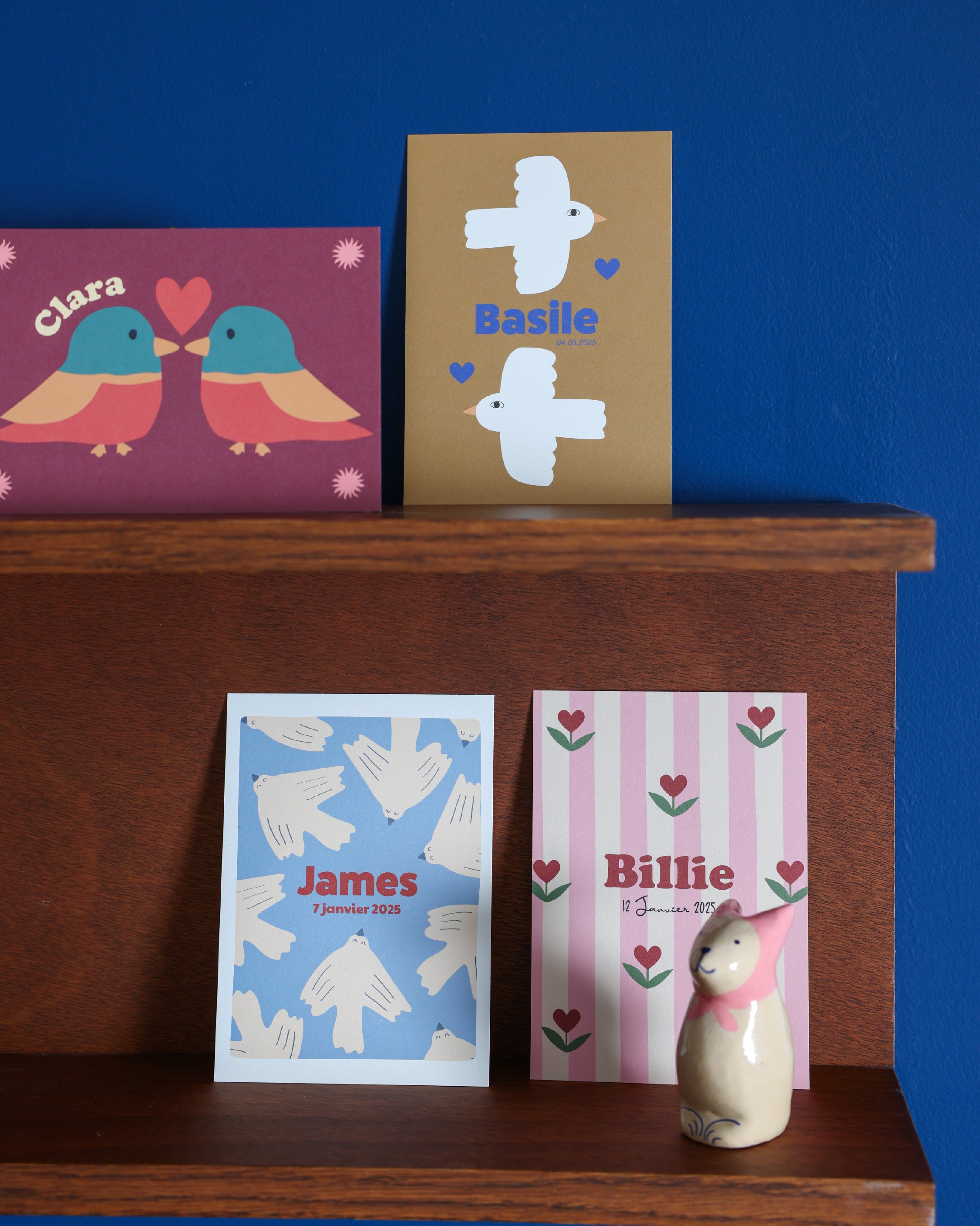 faire-part de naissance pour bébé illustrés pour une naissance poétique