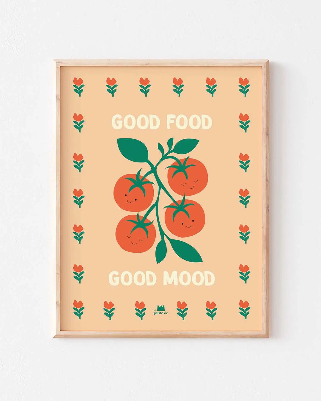 Affiche cuisine d'une grappe de tomates