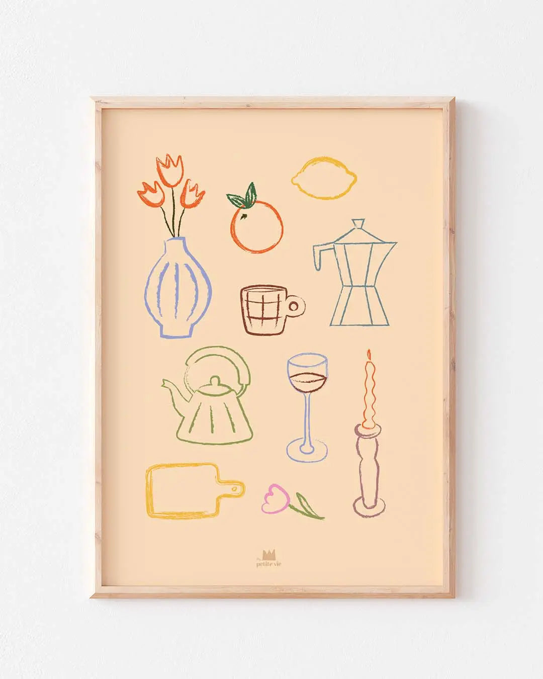 AFFICHE DÉCORATION AVEC ILLUSTRATIONS POUR LA CUISINE