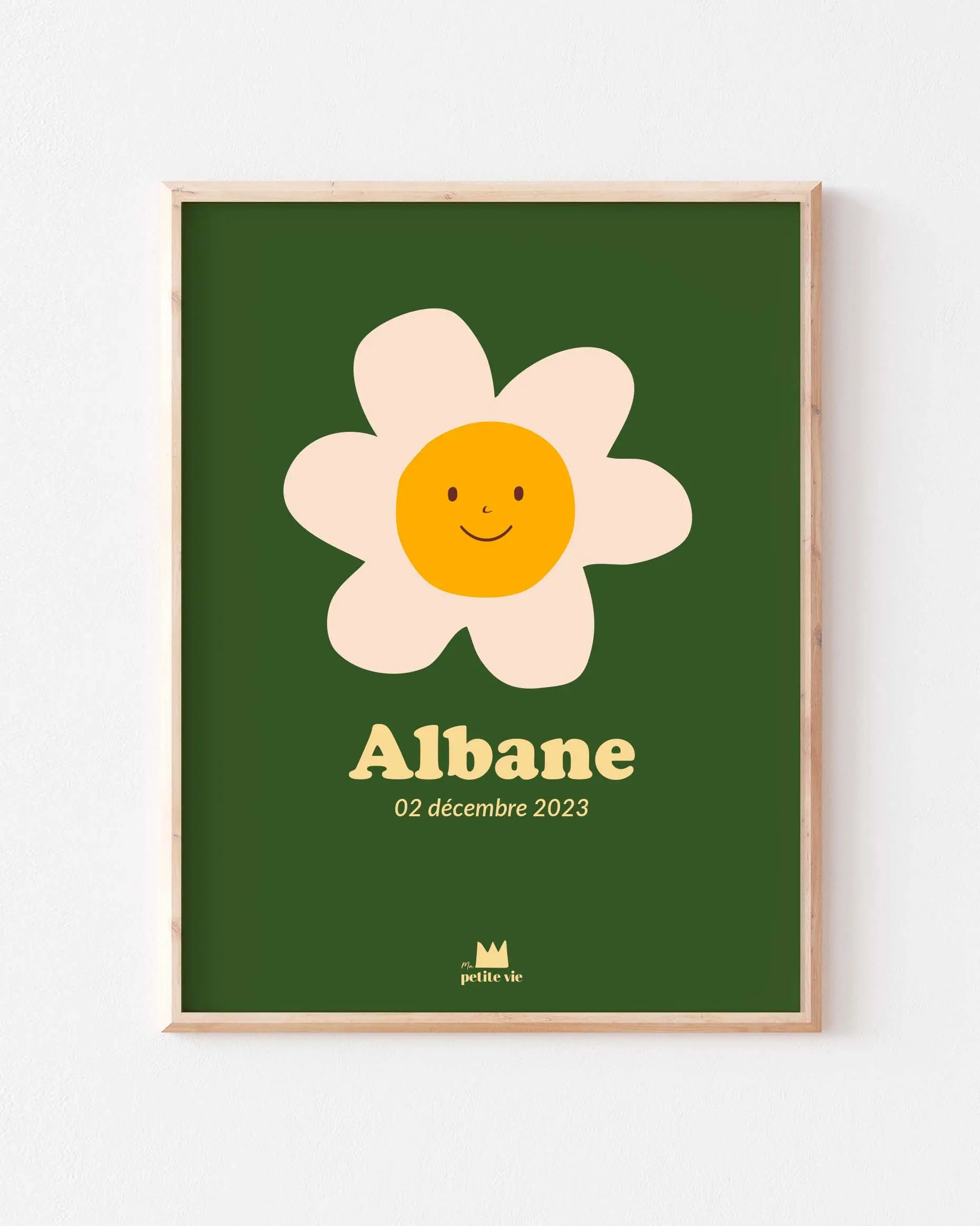 Affiche Prénom - Little Flower