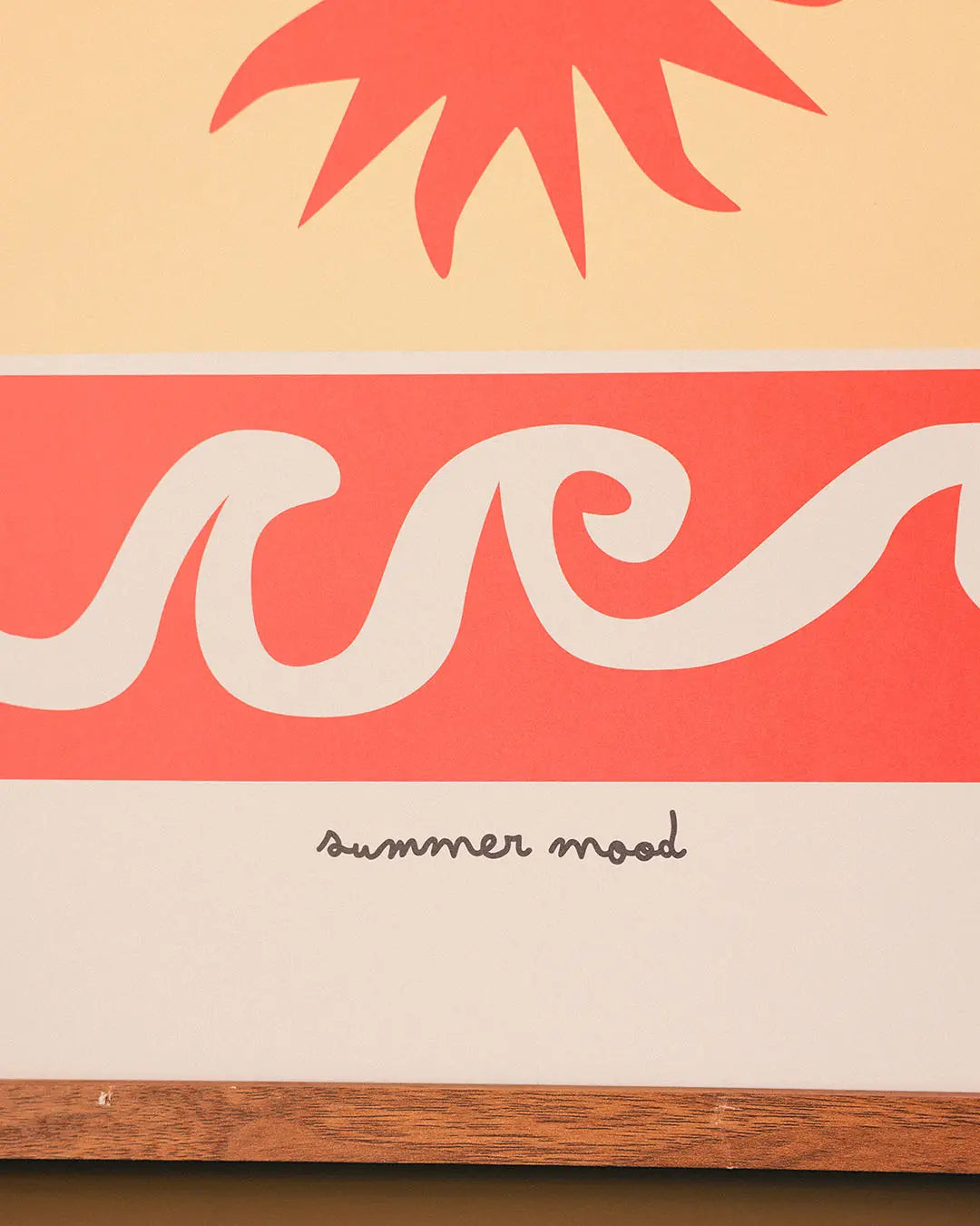 zoom sur l'affiche illustrée summer mood made by ma petite vie