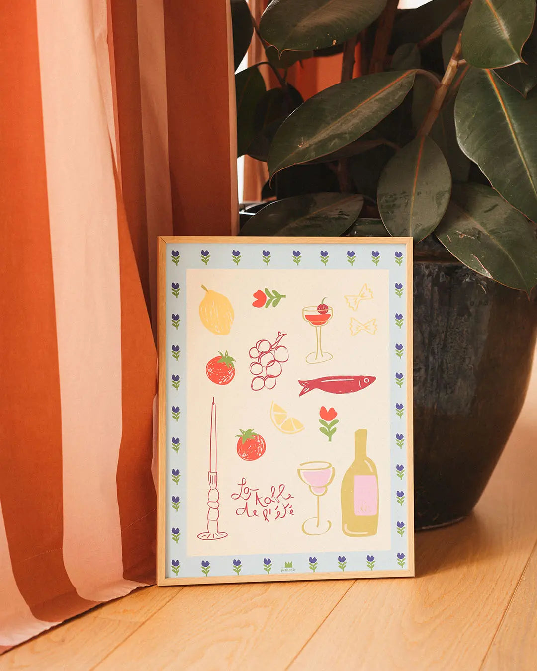Affiche table de l'été pour décoration solaire