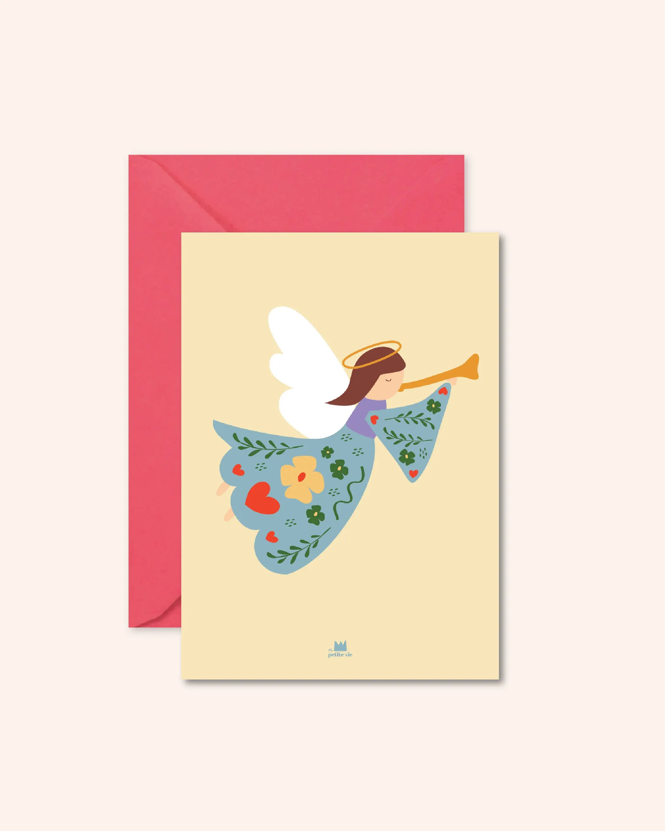 carte de bapteme avec un ange pour offrir un cadeau