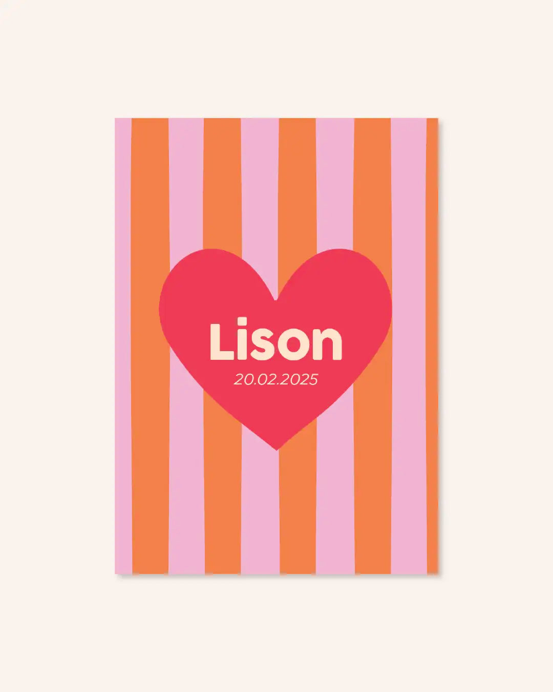 Faire-part de naissance pour bébé poétique et coloré Ma Petite Vie