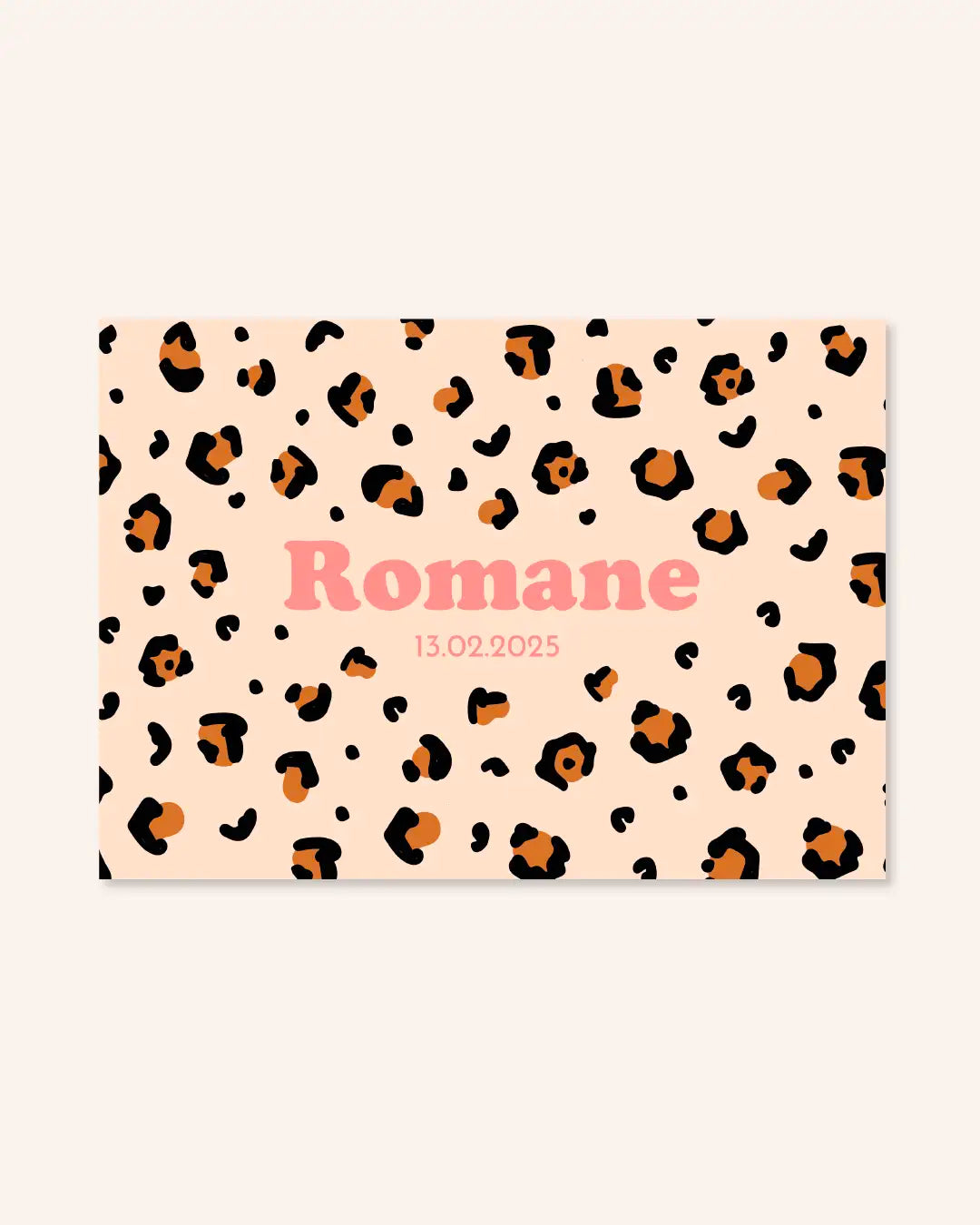 Faire-part de naissance pour bébé léopard et coloré Ma Petite Vie