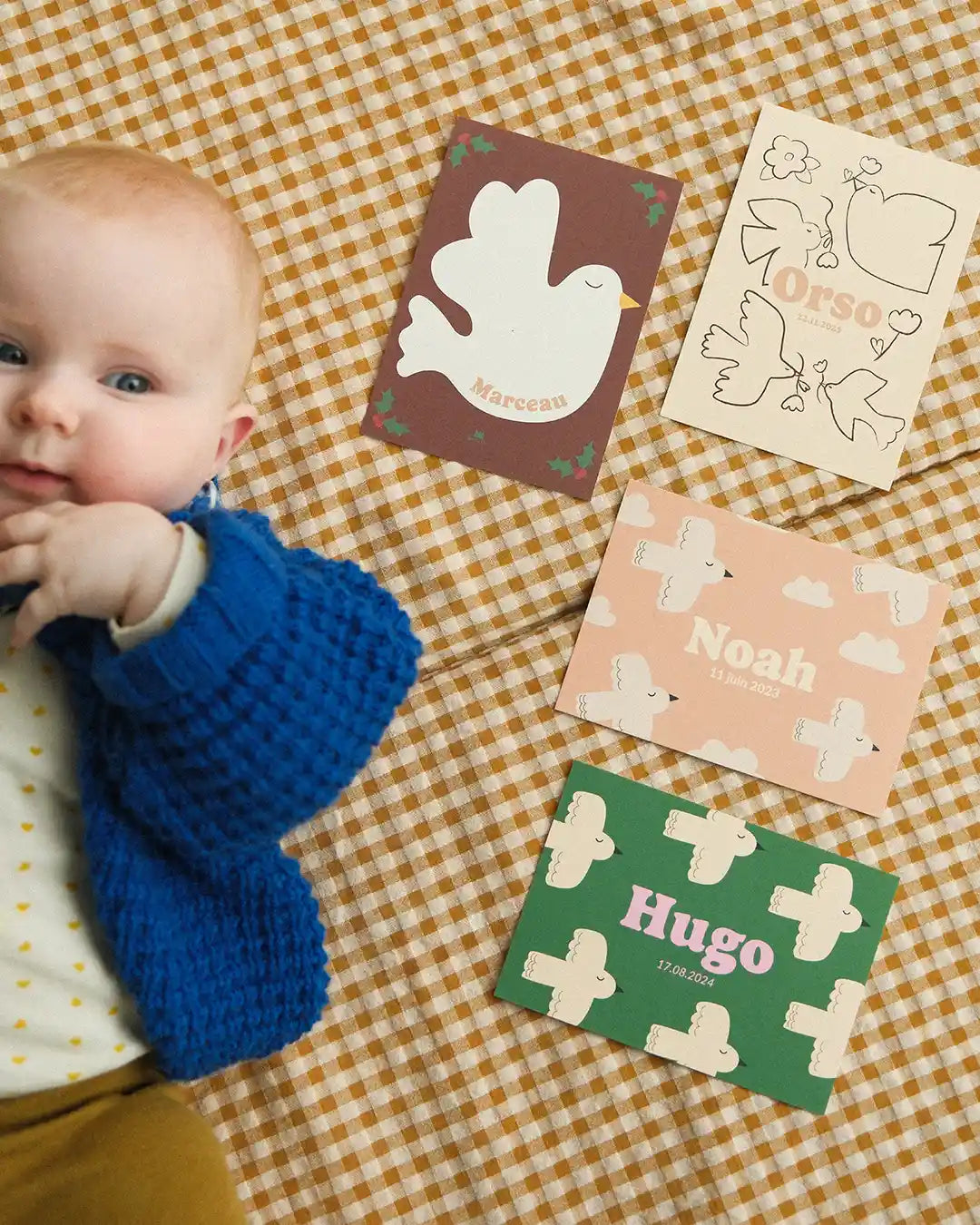 Faire part de naissance pour bébé poétique et coloré Ma Petite Vie