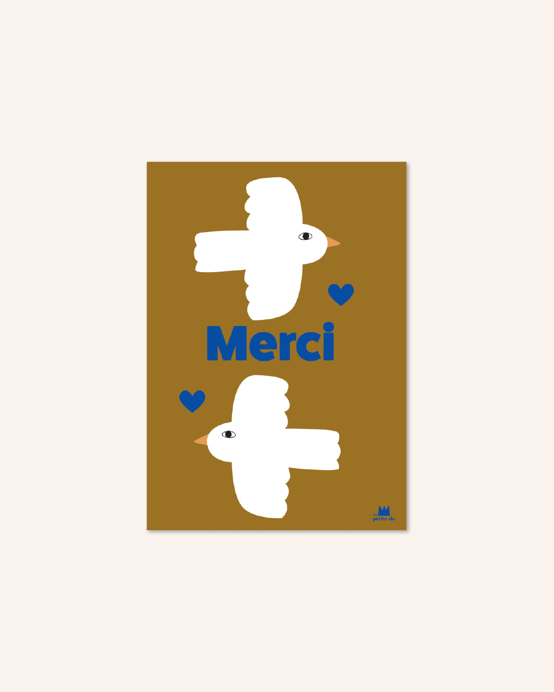 Carte Merci duo d'oiseaux
