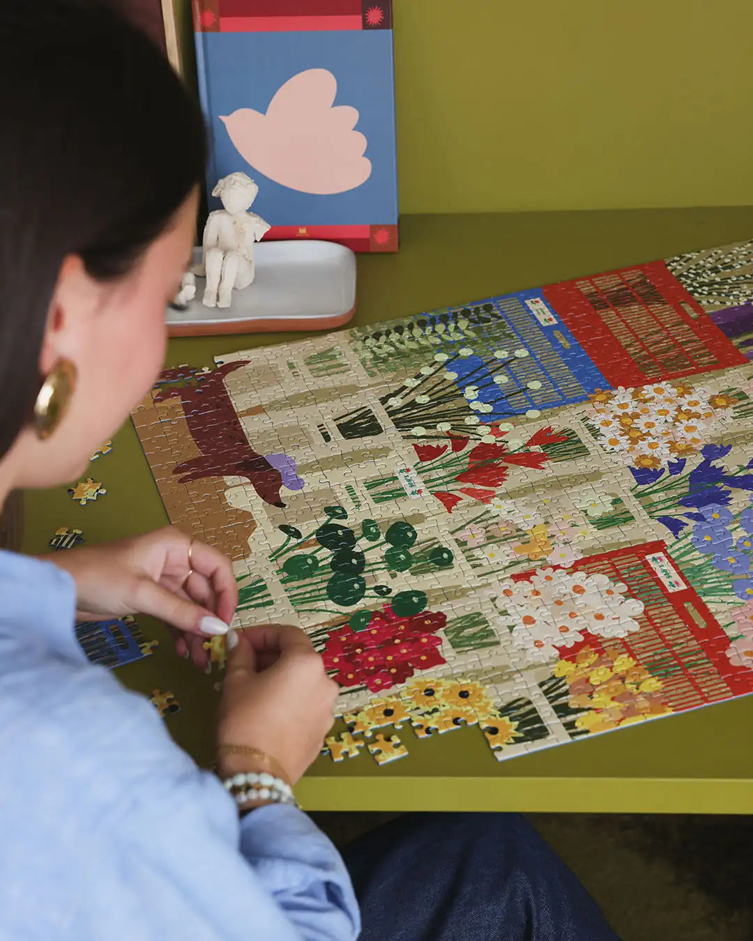 Puzzle 1000 Pièces - Marché aux fleurs