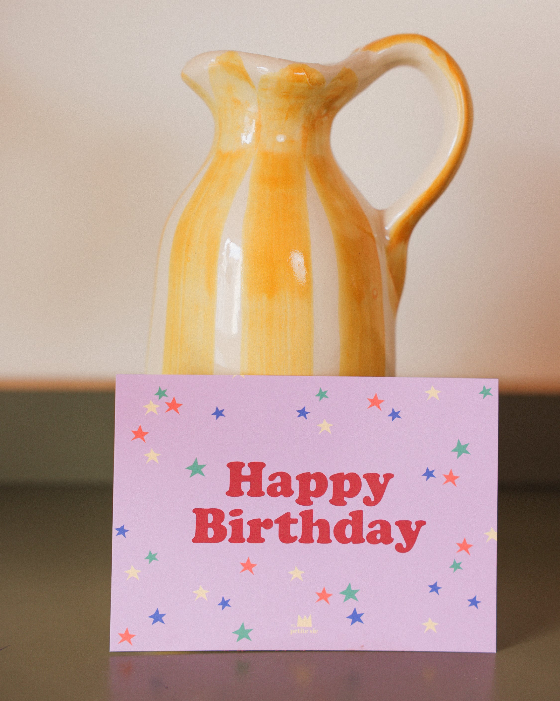 Carte Happy Birthday Étoiles