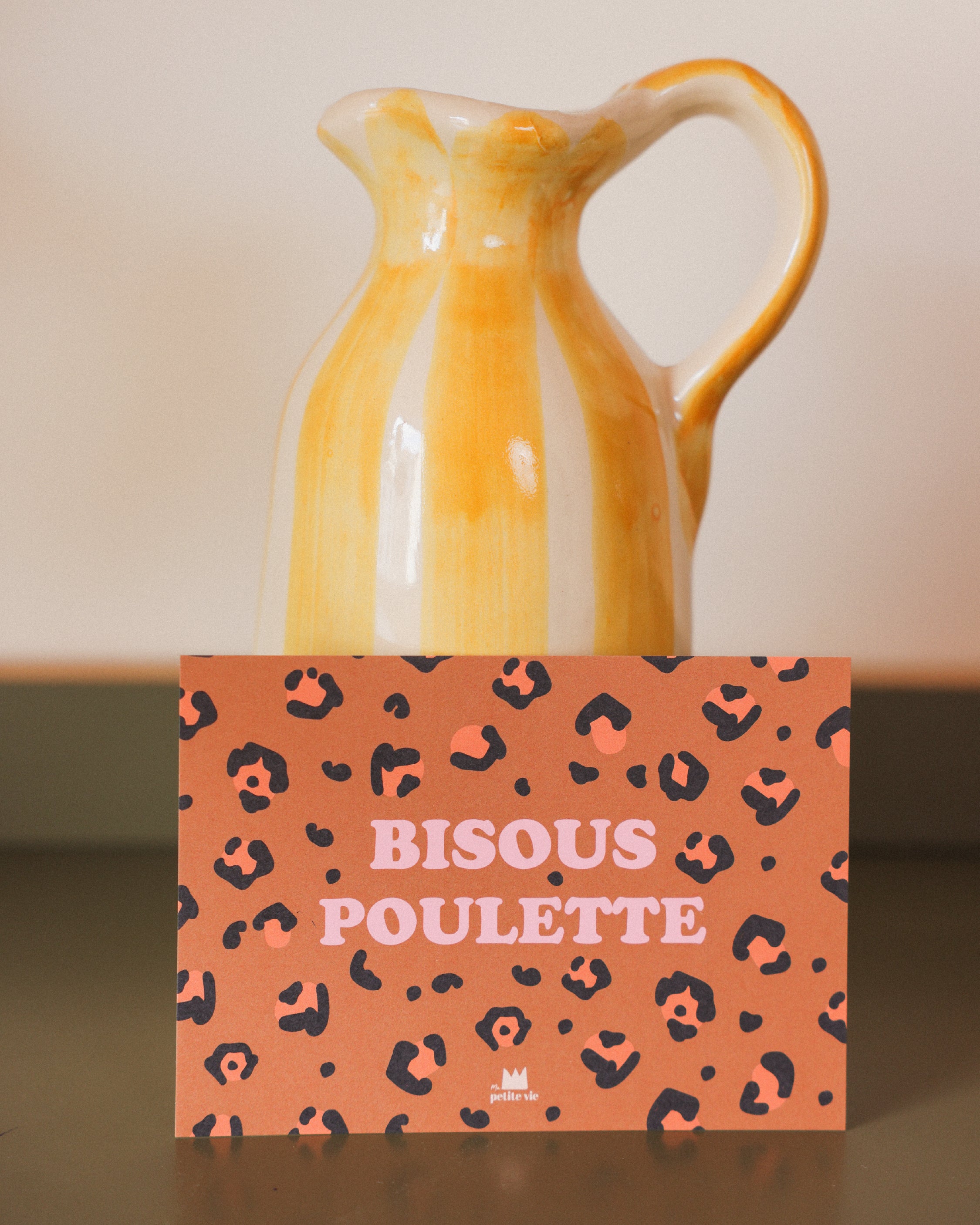 Carte Bisous Poulette