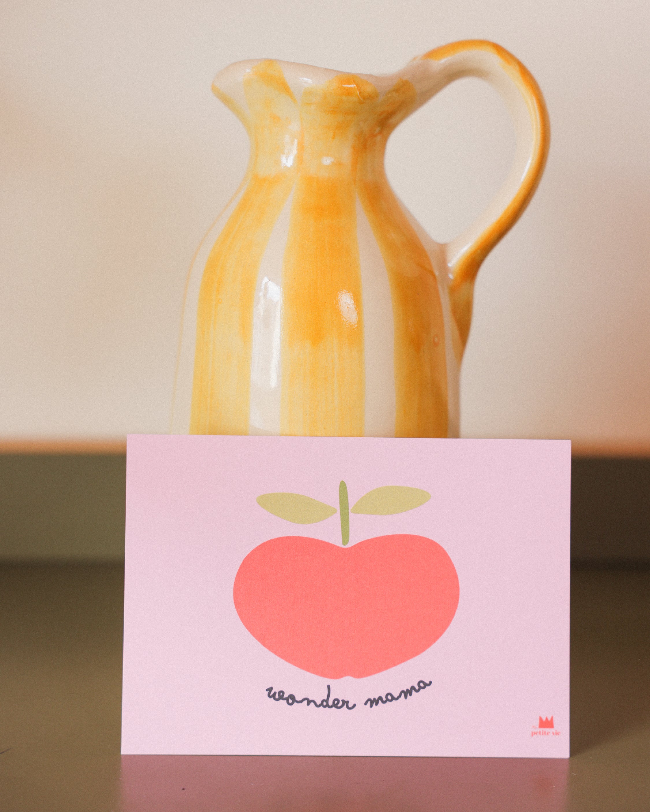 Carte Wonder Mama pomme