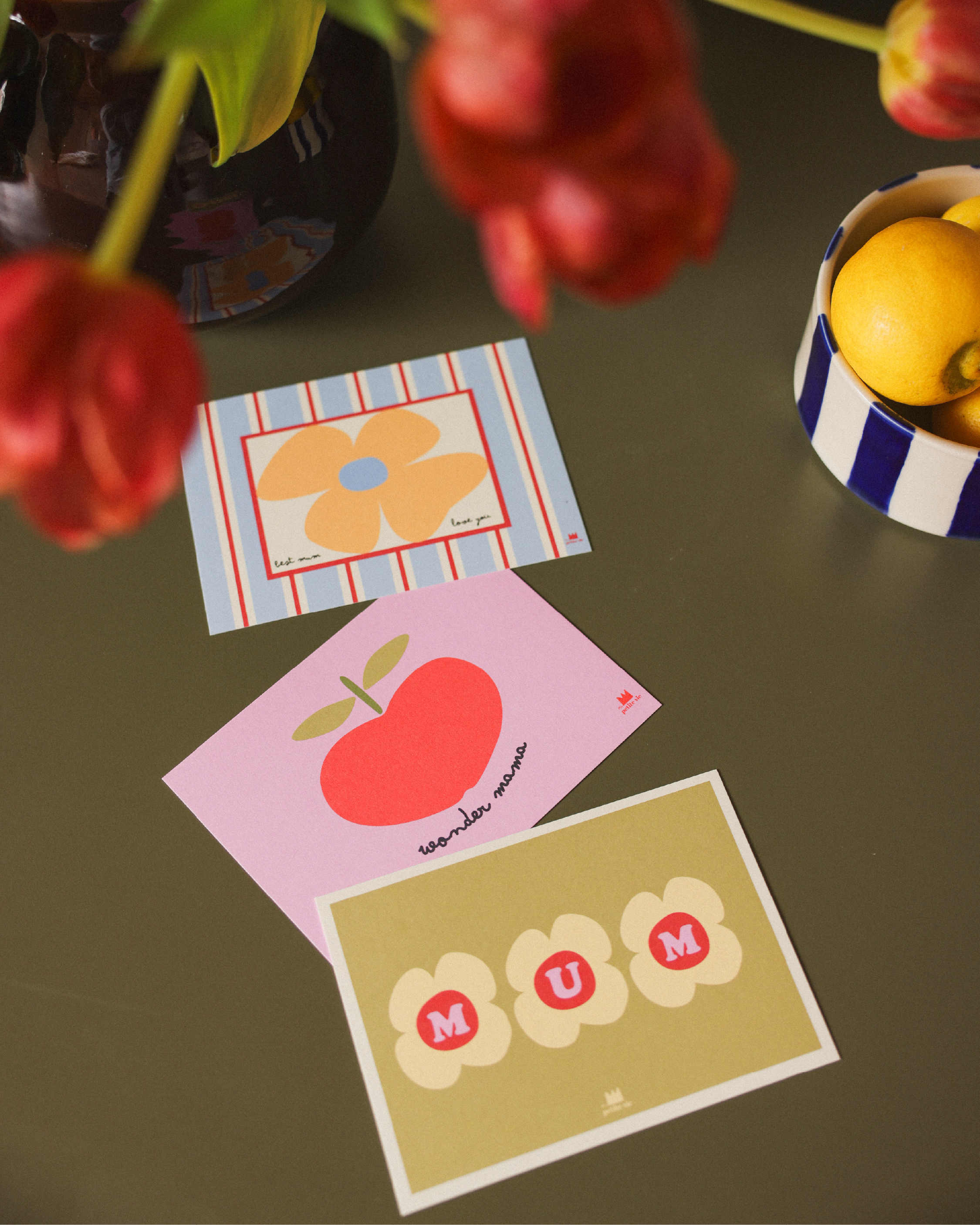 Carte Wonder Mama pomme