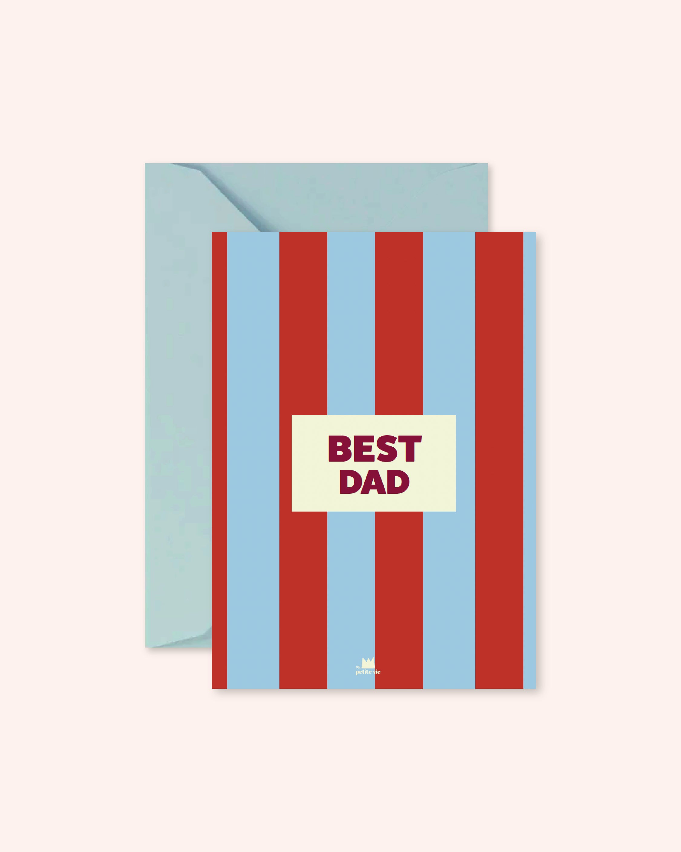Carte Best Dad rayures